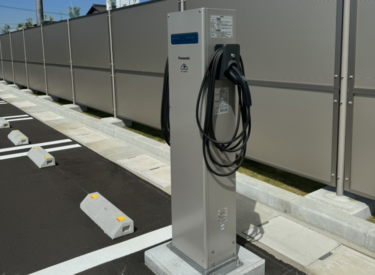 EV（電気自動車）充電ステーションを設置しました