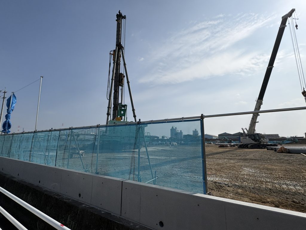 新物流拠点建設工事が着工しました